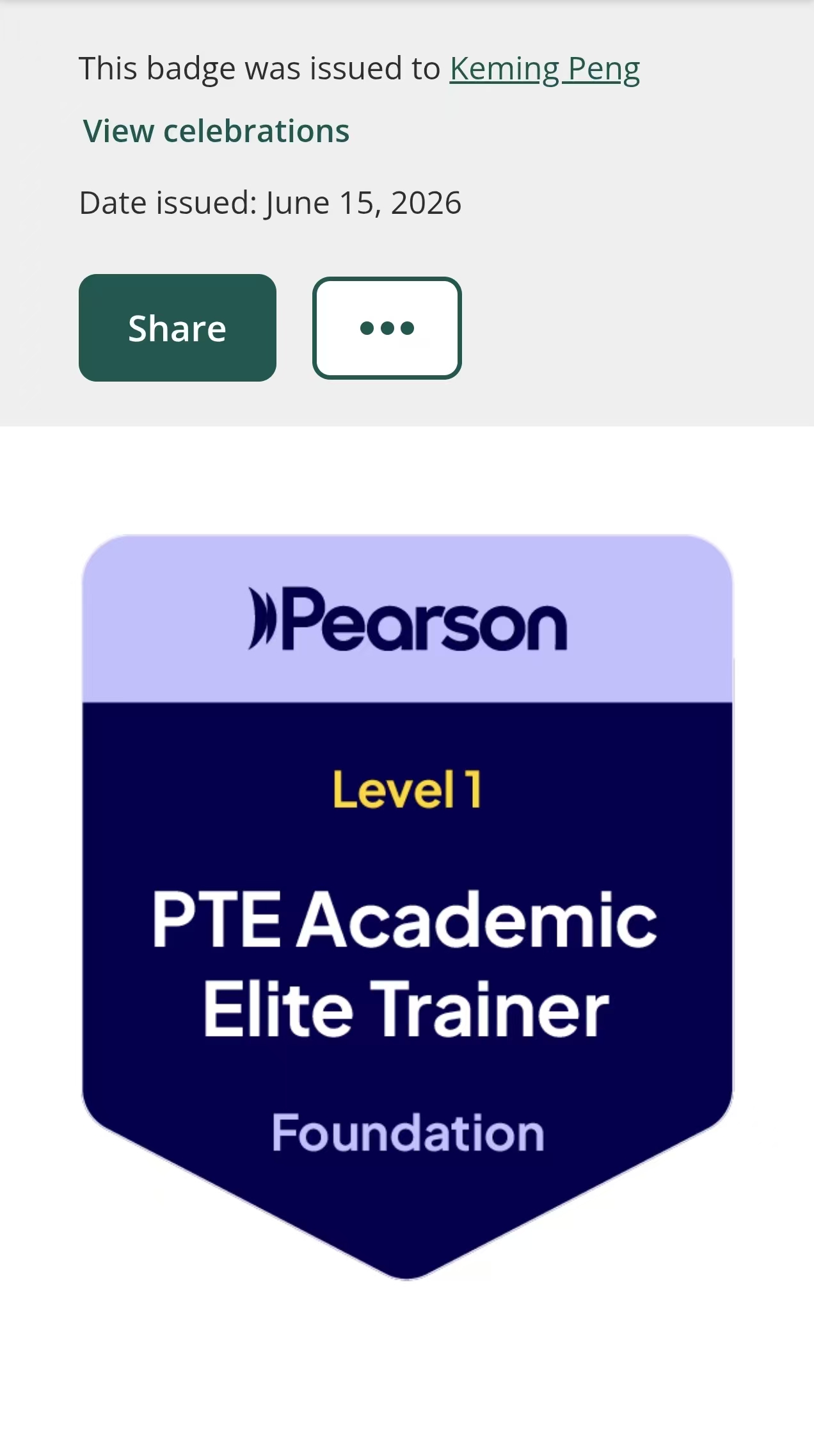 Pearson PTE Elite Trainer